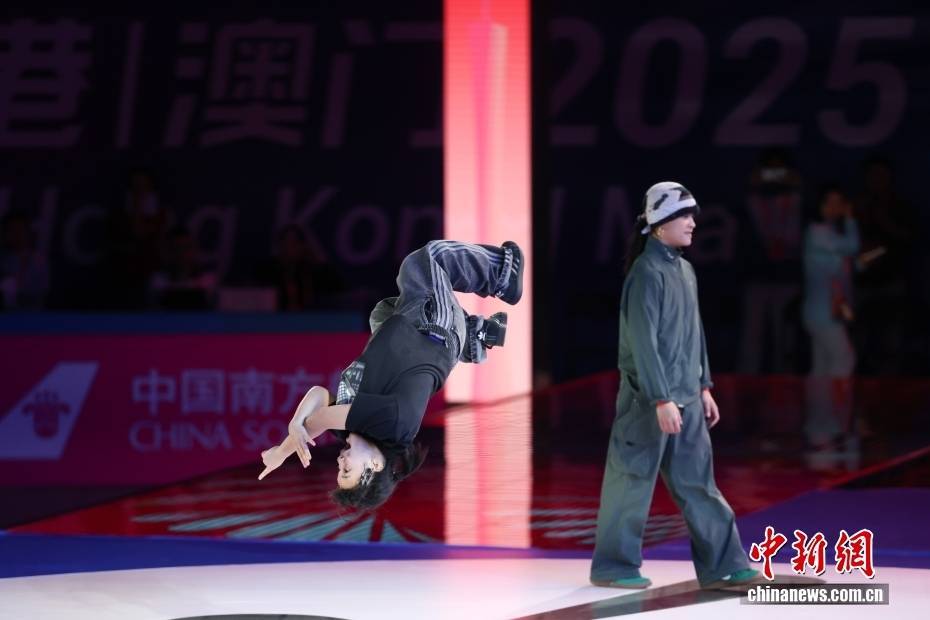 （粤港澳全运会）霹雳舞女子组比赛 奥运选手刘清漪夺冠