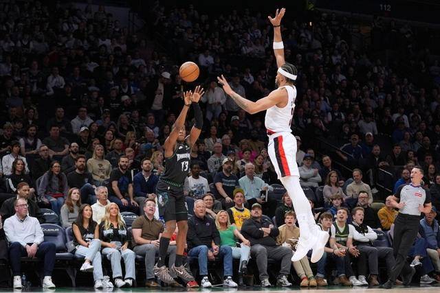 杨瀚森第36场缺席！开拓者拒森林狼18分逆转 格兰特26分献制胜5分